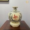 Bình hút lộc Gốm Chu Đậu H25 hoạ tiết tứ cảnh chữ LỘC men gốm truyền thống HLCL08