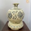 Bình hút lộc Gốm Chu Đậu H23 hoạ tiết hoa phù dung men gốm truyền thống HLPD07