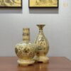 Bình Hoa Lam H29 – Tỳ Bà H33 Vẽ Vàng 24K CB2