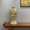 Mai bình Gốm Chu Đậu vẽ vàng hoạ tiết tứ cảnh MBTL04