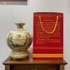 Quà Tặng Gốm Chu Đậu Tân Cảng Miền Trung Bình Hút Lộc, LOGO Theo Yêu Cầu, Chỉ Vàng 24K